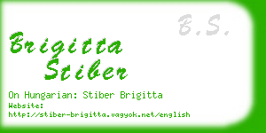 brigitta stiber business card